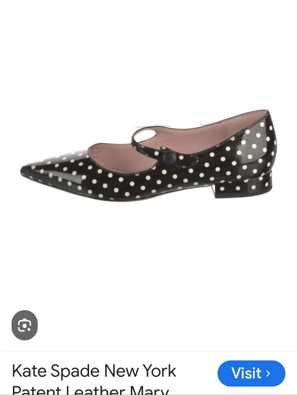 kate spade Black and White Polka Dot Mary Jane Pumps